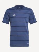Футбольная футболка adidas для мальчиков, размер 140, синий