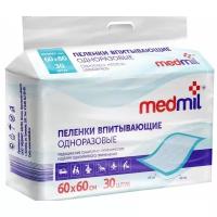 Medmil Пелёнки впитывающие одноразовые Оптима 60х60 см. (упаковка 30 штук)