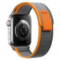 Ремешок Trail Loop для Apple Watch ULTRA 49mm, Series 1-8, SE, 42/44/45/49mm, Оранжевый (Orange), тканевый