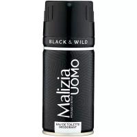 Malizia UOMO Дезодорант аэрозоль серия Black&Wild 150мл