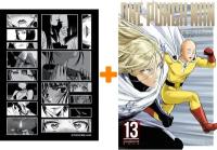 Набор Манга One-Punch Man. Кн. 13. Технорыцарь. Неизвестная сила + Стикерпак Japan Black