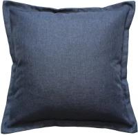 Подушка декоративная матех фьюжн, цвет темно-синий, наволочка на молнии, 48х48 см (для дачи, дома)