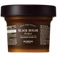 SKINFOOD скраб для лица Black Sugar Perfect Essential Scrub 2X