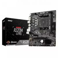 Материнска плата MSI (A520M-A PRO) mATX, A520, AM4, RTL