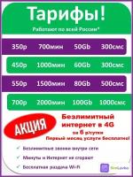 Безлимитный интернет за 450 р/мес (Москва и МО)