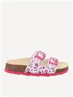 Туфли летние открытые SUPERFIT, для девочек, цвет Серый/Розовый, размер 33