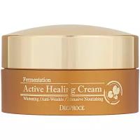 Deoproce Fermentation Active Healing Cream Кислородный крем для лица против морщин