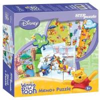Настольная игра Step puzzle Медвежонок Винни Мемо+Puzzle (Disney)