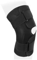 Бандаж на коленный сустав с полицентрическими шарнирами Ttoman KS-050, Размер XXL, Черный