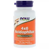 NOW Foods Acidophilus 4x6 120 капсул