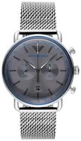 Наручные часы EMPORIO ARMANI Aviator AR11383, серебряный, серый