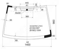 Стекло Лобовое Hyundai Matrix/Lavita 01-10 XYG арт. HD-MATRIX LFW/X