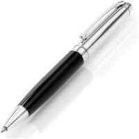 Шариковая ручка CARAN d'ACHE Leman Black Lacquer Rhodium Barrel (CR 4789-284)