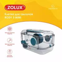 ZOLUX Клетка для грызунов RODY 3 MINI, 330*210*180мм, цвет стальной синий