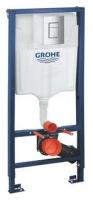 Инсталляция для унитаза Grohe Rapid SL с кнопкой Skate Cosmopolitan хром (38772001)