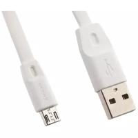 Кабель Remax Full Speed USB - microUSB (RC-001m), 1 м, 1 шт., белый