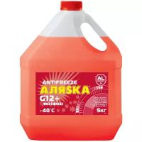 Антифриз Аляска long life g12+ готовый -40c красный 5 кг 5083 Аляска 5083