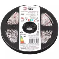 Светодиодная лента ЭРА LS5050-60LED-IP20-RGB-eco, 5 м, светодиодов: 300 шт., 0.24 Вт, RGB, 6500 К