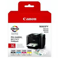 Картридж для печати Canon Картридж Canon 2400 9257B004 вид печати струйный, цвет Голубой,Желтый,Пурпурный,Черный, емкость 19мл