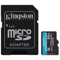 Карта памяти 64Gb - Kingston Canvas Go! Micro Secure Digital