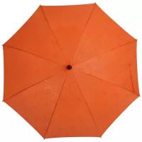 Зонт- трость Magic с проявляющимся цветочным рисунком, оранжевый