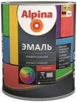 Эмаль алкидная Alpina, универсальная, глянцевая, база 3, бесцветная, 0,64 л