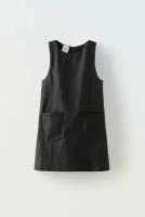 Платье Zara, размер 11-12 лет (152 cm), черный