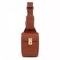 Женский кожаный рюкзак на одной лямке Piquadro CA5513DF/CU коричневый