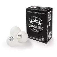 Теннисные мячи Gambler p40+ ball, 6 шт