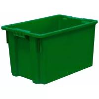 Ящик пластиковый Тара ру для хранения, 60 х 40 х 35 см, 2 шт, зеленый