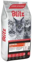 Сухой корм BLITZ для взрослых кошек Домашняя птица 10кг