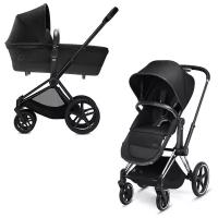 Коляска 2в1 Cybex Priam Light Happy Black, цвет шасси: Chrome/black