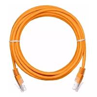 Коммутационный шнур NETLAN EC- PC4UD55B- BC- PVC-015- OR-10 U/UTP 4 пары, Кат.5е (Класс D), 100МГц, 2хRJ45/8P8C, T568B, многож оранжевый, 1,5м, уп. 10шт