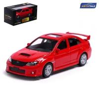 Машина металлическая SUBARU WRX STI, 1/43, цвет красный, 1 шт