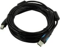 Кабель Vention USB 2.0 AM/BM - 5м. Черный (VAS-A16-B500)