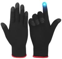 Перчатки для игры Smart Mobile Play Gloves, перчатки геймерские, игровые, комплект из 2-х штук, чёрные