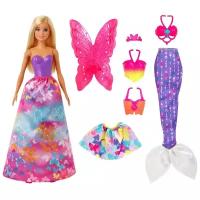 Набор игровой Barbie Дримтопия 3в1 Кукла-русалка +аксессуары GJK40