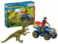 Schleich Набор игровой Schleich Побег на Квадроцикле от Велоцираптора 41466S