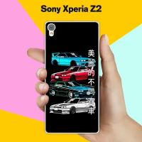 Силиконовый чехол на Sony Xperia Z2 Машины / для Сони Иксперия Зет 2