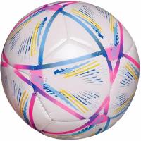 Футбольный мяч Junfa с сине-розовыми полосками 22-23 см