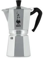 Гейзерная кофеварка Bialetti Moka Express 1165 (9 чашек), 420 мл, серебристый