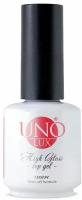 Верхнее покрытие для гель-лака без липкого слоя Uno Lux High Gloss Top Coat, 16 г