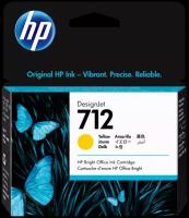 Картридж HP DesignJet 712 Yellow (желтый) (3ED69A)29мл для HP DJ Т230/Т250/T630/T650