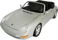 Porsche 911 Carrera Cabriolet 1:18 коллекционная металлическая модель Bburago 18-12039 silver