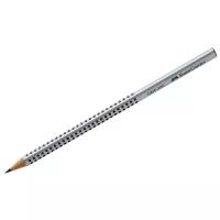 Faber-Castell Карандаш чернографитный Grip 2001 2B (117002) серебристый 1 шт