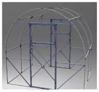 Теплица арочная каркас 2.5х6х2,27 оцинкованная, краб (шаг 1м)
