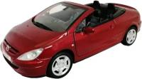 Peugeot 307CC 2003 года 1:24 коллекционная масштабная модель автомобиля red