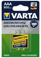 Аккумулятор VARTA R03 AAA BL2 NIMH R2U 800mAh