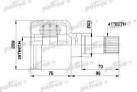 ШРУС Patron PCV5020 для Citroen JUMPER; Fiat DUCATO; Peugeot BOXER