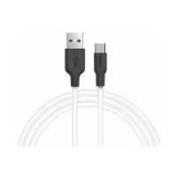 Кабель HOCO X21 Silicone Cable Type-C (L=0,25M), Черный&Белый